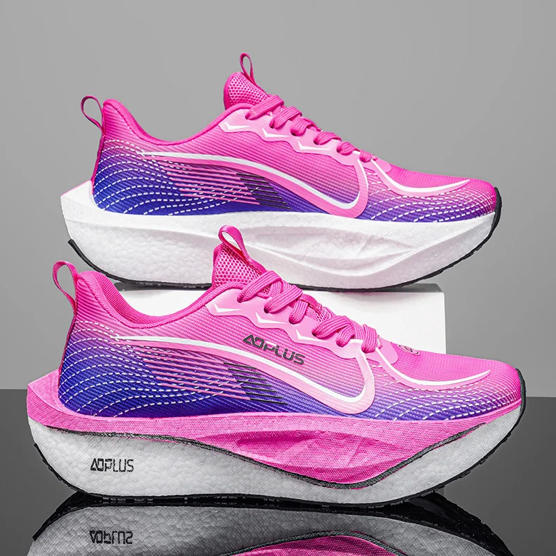 Laufschuhe für Herren, Carbon-Board, Marathon, Sport, professionell, atmungsaktiv, leicht, bequem, für Damen, rutschfeste Turnschuhe – Detail 2