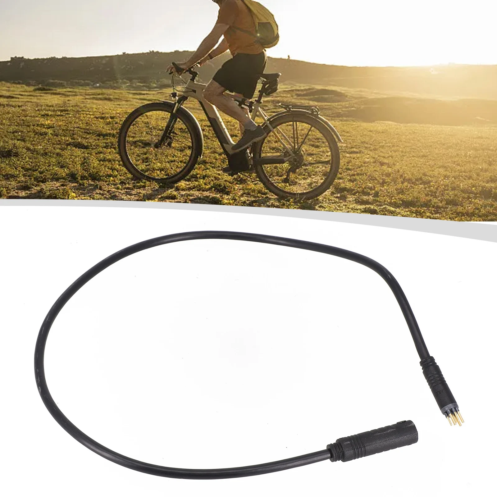 

E-Bike Motor Extension Cable Connector Female To Male 60cm Julet 9 Pin Electric Bike Motor Cables For E-bike Accessory