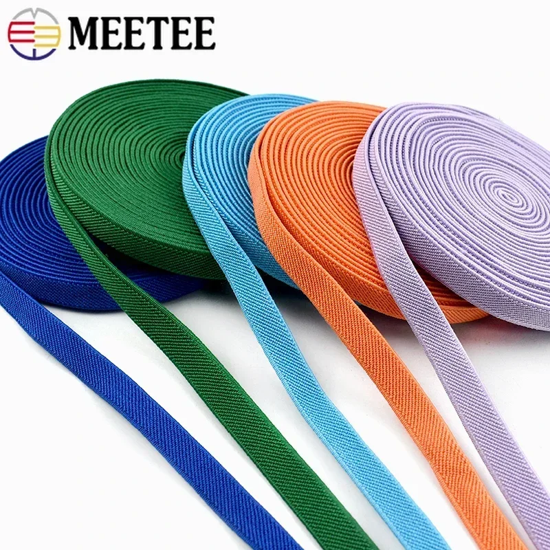 

10mm 2-10Meters Elastic Band for Trousers Garment Rubber Ribbon Waistband Pants Stretch Webbing Tapes DIY Sewing Accessories