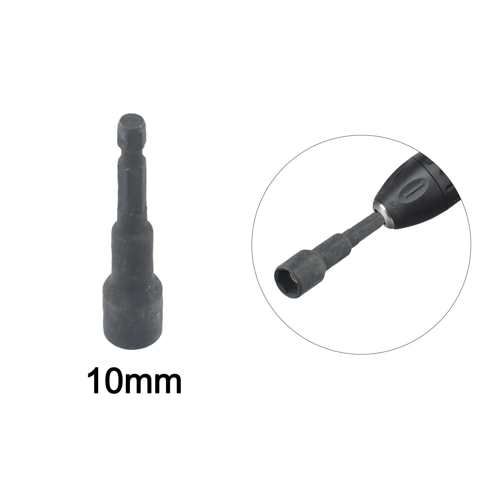 1pcs Magnetic Nut Driver Socket 6-19mm 1/4inch Hex Shank For Power Drill Screwdriver Electric Drill Bit Socket Hand Tool Parts