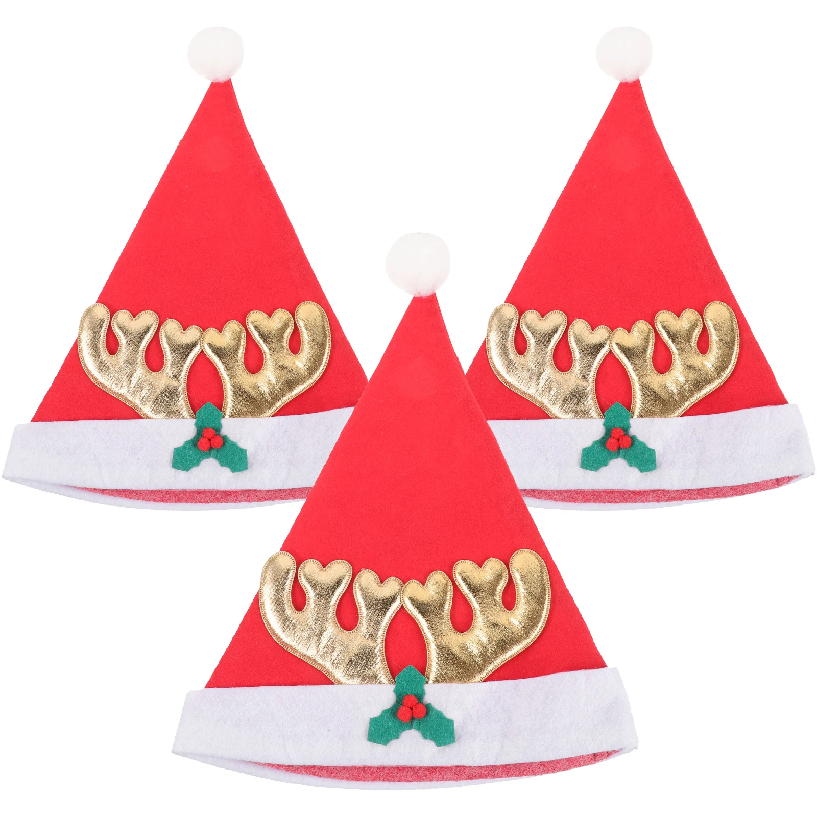 

3 Pcs Christmas Hat Decorations Festival Has Novelty New Year Party Headwear Hats Holiday Christams