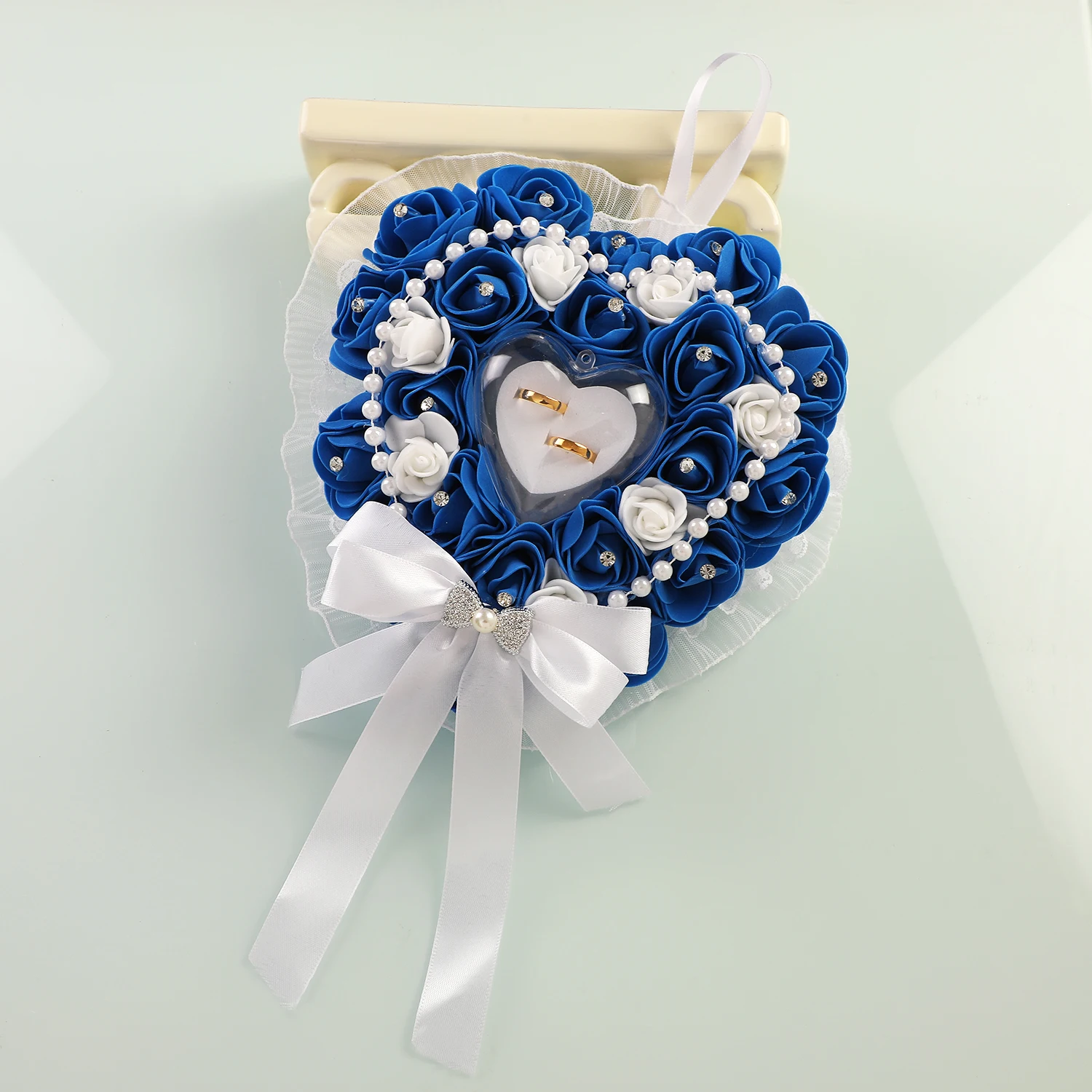 Элегантная коробка для обручальных колец - подарок для невесты и жениха Коробка для колец в форме сердца Романтическое предложение на память