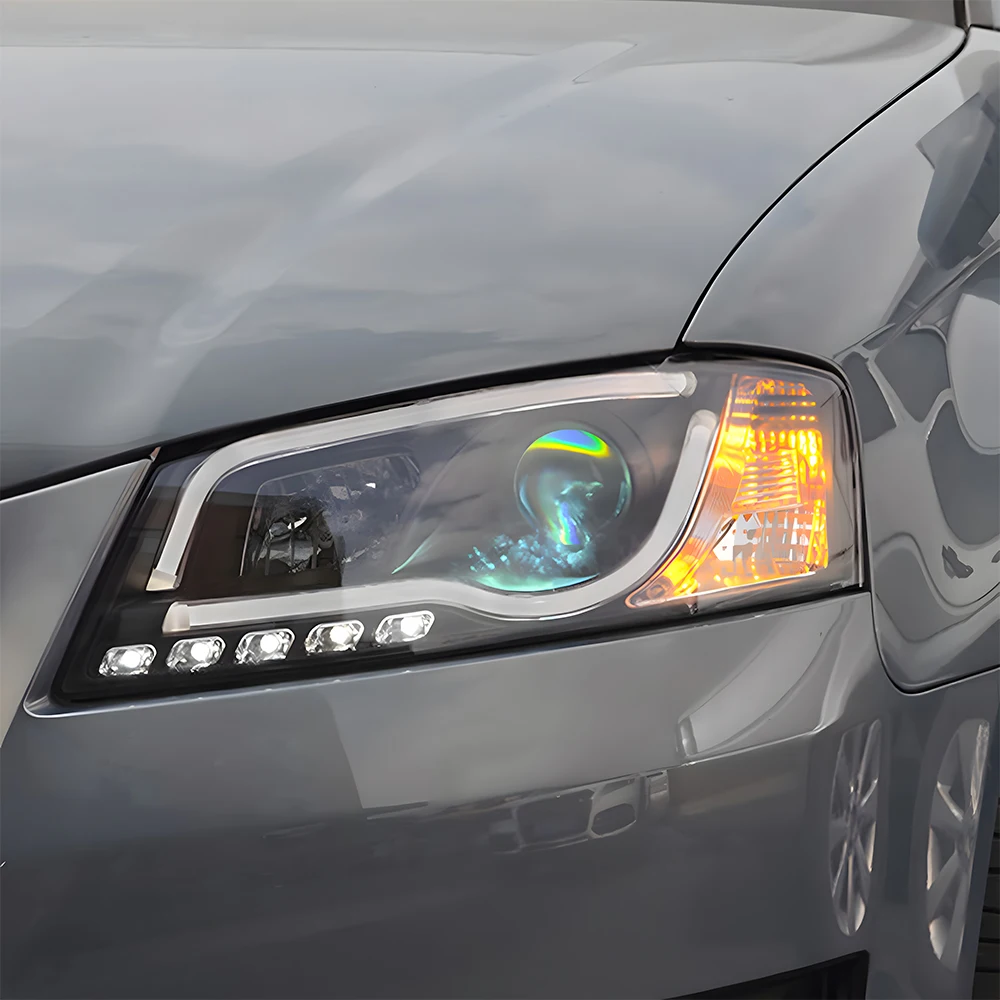 مصابيح السيارة الأمامية لأودي A3 A3L S3 RS3 2008-2012 LED مجموعة المصابيح الأمامية للسيارات ترقية عالية الجودة عدسة العارض الملحقات