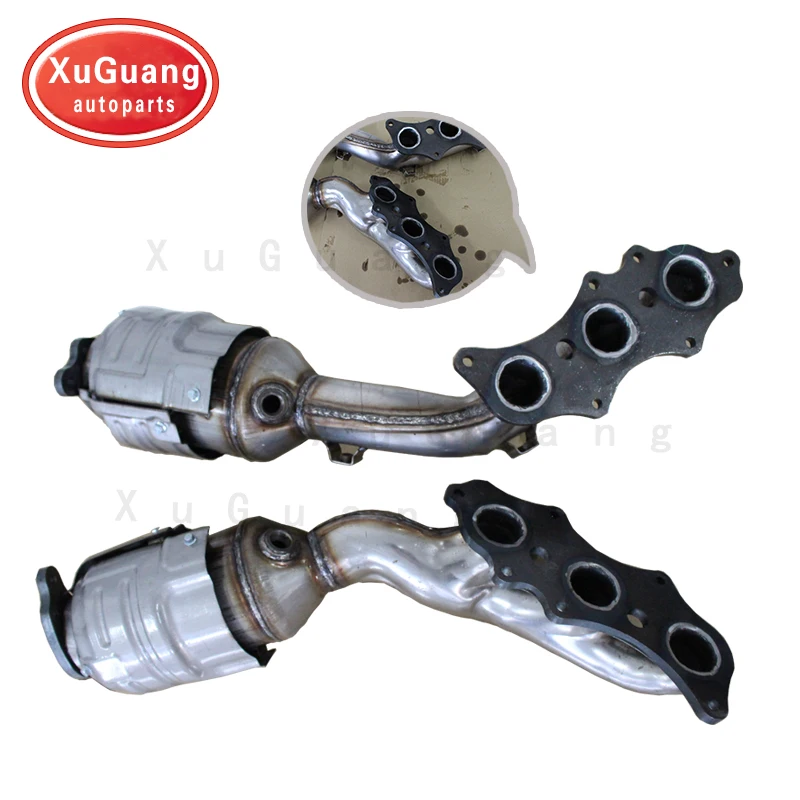 XG-AUTOPARTS Direct Fit 2010-12 Toyota 4Runner V6 4.0L Fit Toyota FJ Cruiser Old Prado Exhaust Manifold Catalytic Converter