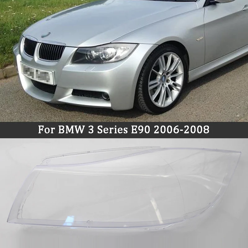 

2Pcs Front Car Halogen Headlights Lampshade Car Headlight Cover for BMW 3 series E90 2005-2008