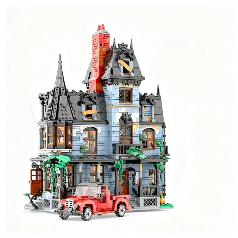 2626pcs MOC Monster Fighters The Scary House Model Building Blocks Toy Construction Christmas Gift 3D Collection Creative Idea