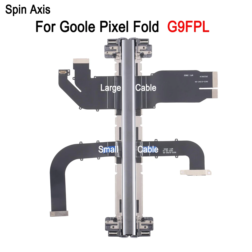 Spin Axis Flex Cable For Goole Pixel Fold 2023, G9FPL Phone Large / Small Spin Axis Flex Cable Replacement Spare Part