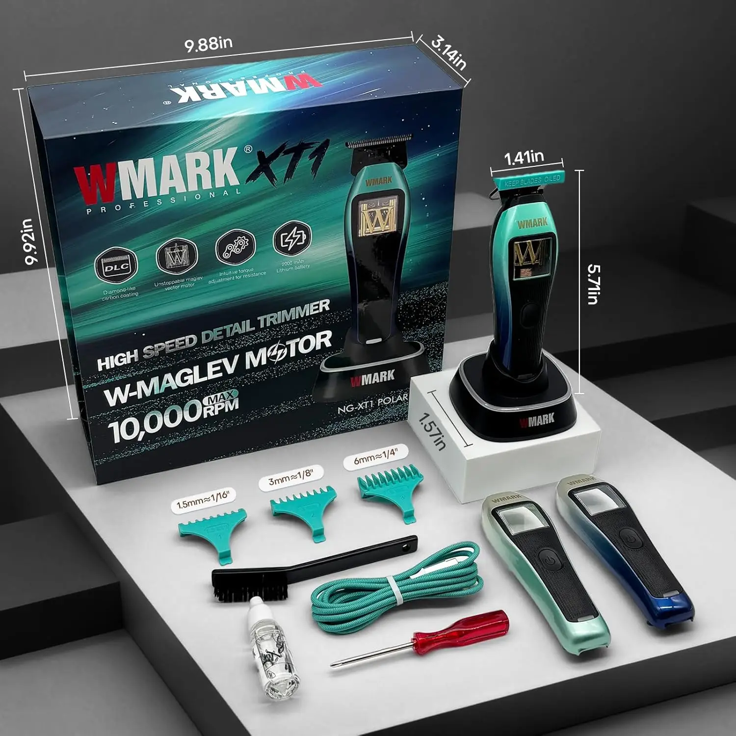 

2026 New WMARK Hair Trimmer for Men Beard Trimmers for Barbers Electric Trimmer Cordless Hair Clippers for Men