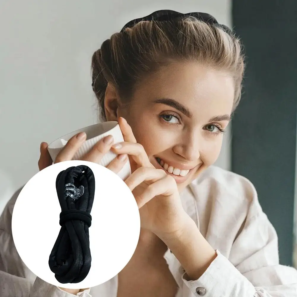 Heatless Curling Rod Headband No Heat Silk Curls Ribbon Hair Rollers Sleeping Soft Headband Lazy Hair Curlers Hair Styling Tools