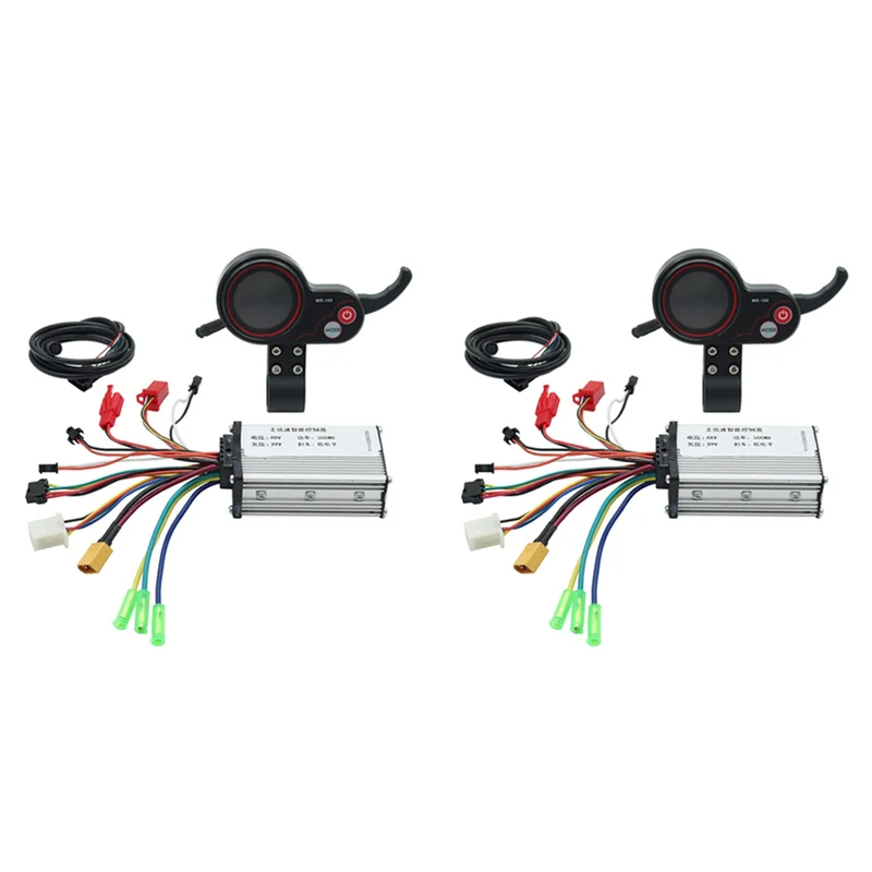 AA75-2X 48 فولت 500 واط تحكم MR-100 شاشة الكريستال السائل متر لوحة القيادة عدة ل KUGOO سكوتر كهربائي الملحقات #1
