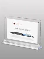 A4/A5/A6 Acrylic Crystal Clear Price Tag Clip Sign Card Holder Table Desk Top Menu Display Label Racks Phone Frame Stand 5