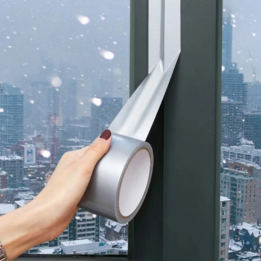 1 Roll Wind and Dust Window Weather Seal Tape Winter - Blocks Cold Air and Rain - No Residue - Dust Repellent - Easy to Apply