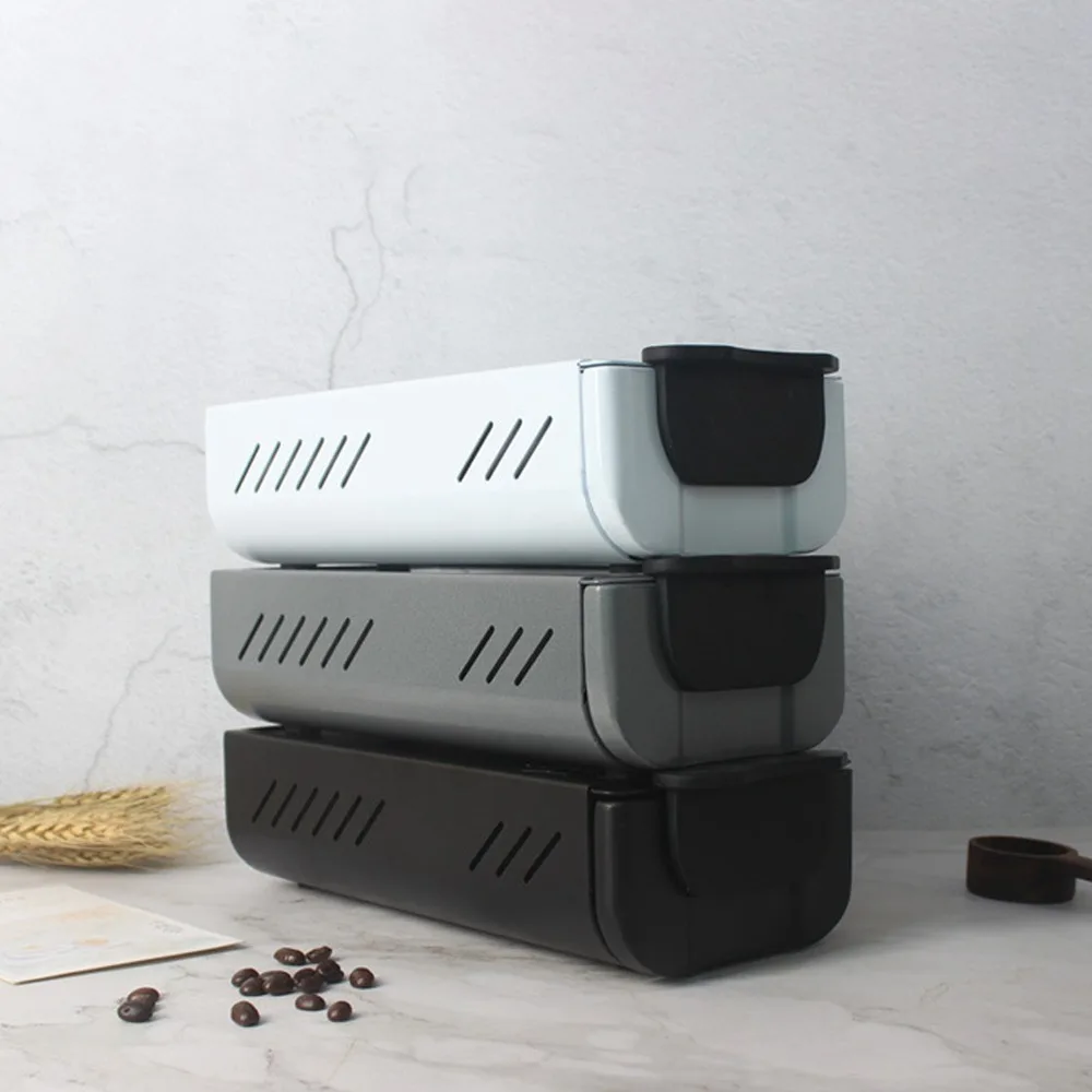 Stainless Steel Coffee Knock Box Detachable Design Anti Slip Feet Knock Box Drawer Drawer Type Black Finish