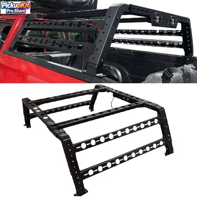 

Universal Rear Truck Rack Roll Bar with LED Light for F‑150