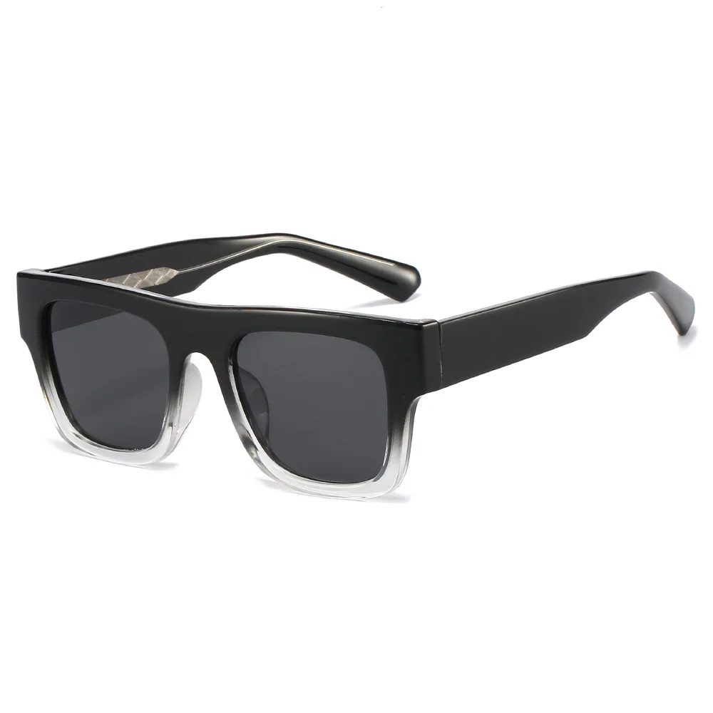 2025, quadratische Sonnenbrille mit großem Rahmen für Männer und Frauen, TAC, polarisierte Sonnenbrille, Fahren, Angeln, Wandern, lässige Farbtöne, Metallkern-Qualität