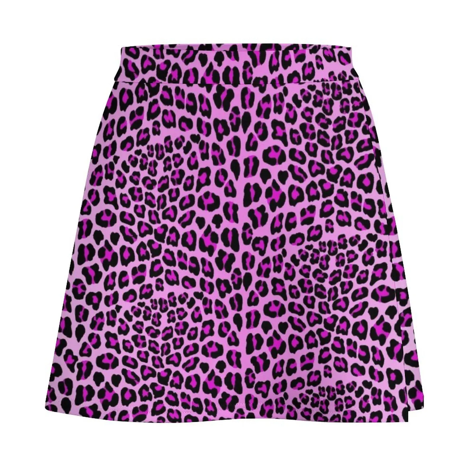 Pink leopard print Mini Skirt Woman clothing Female clothing Womens dresses Mini Skirt