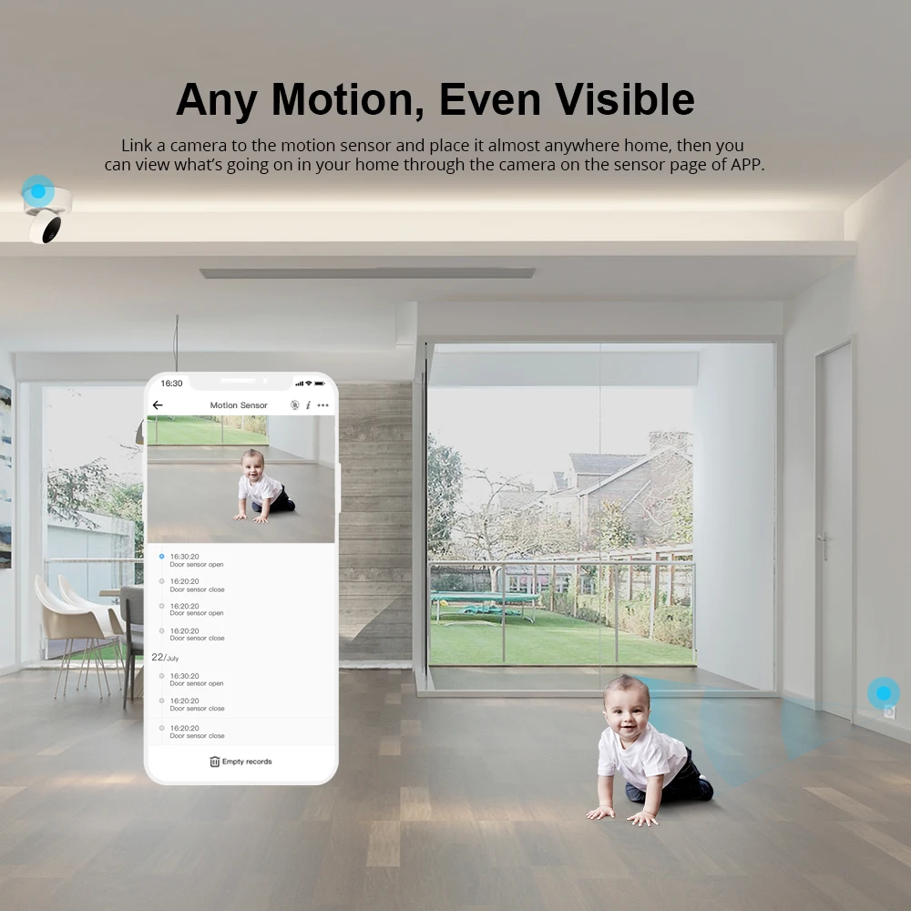 SONOFF SNZB-03 Zigbee Motion Sensor Smart Home Security Alert Notification Smart Scene Work With ZBBridge-P  via eWeLink APP
