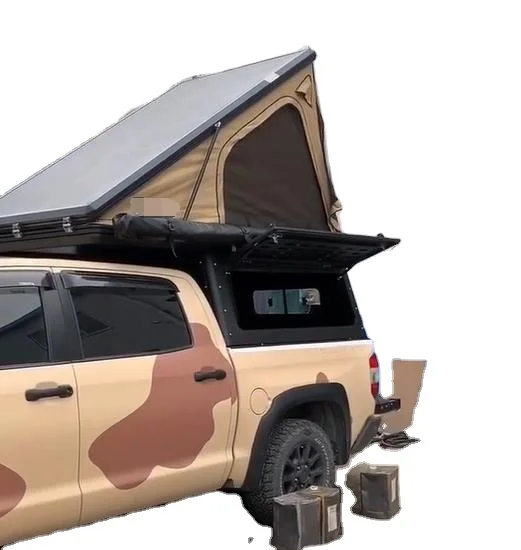 2022 China Hard Shell 4x4 Outdoor Truck Canopy Camper Hard Shell Roof Top Tents for Pickup custom