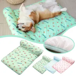 Pet Dog Cooling Mat Ice Pad Teddy Mattress Pet Cool Mat Summer Pet Cooling Pillow Dog Cool Keep With Bed Cat Gel Mat F2J4