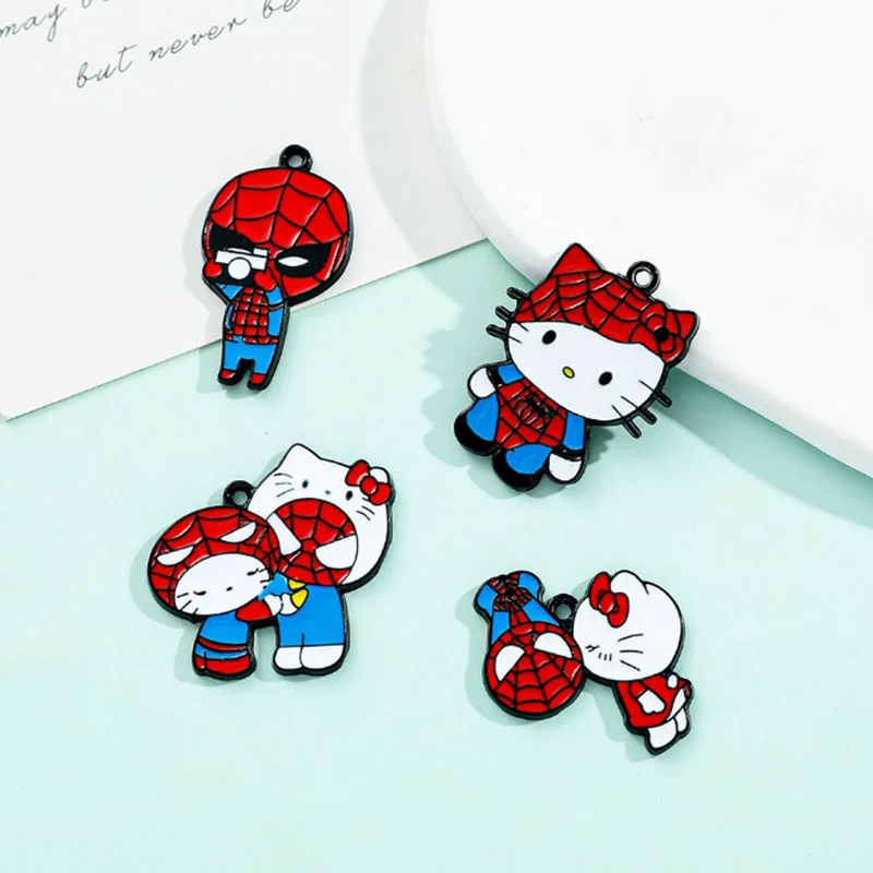 MINISO Metal Cartoon Anime Hello Kitty Shoe Charms for Women Men DIY Jewelry Clogs Sandal Decoration Accessories X-mas Gift Idea