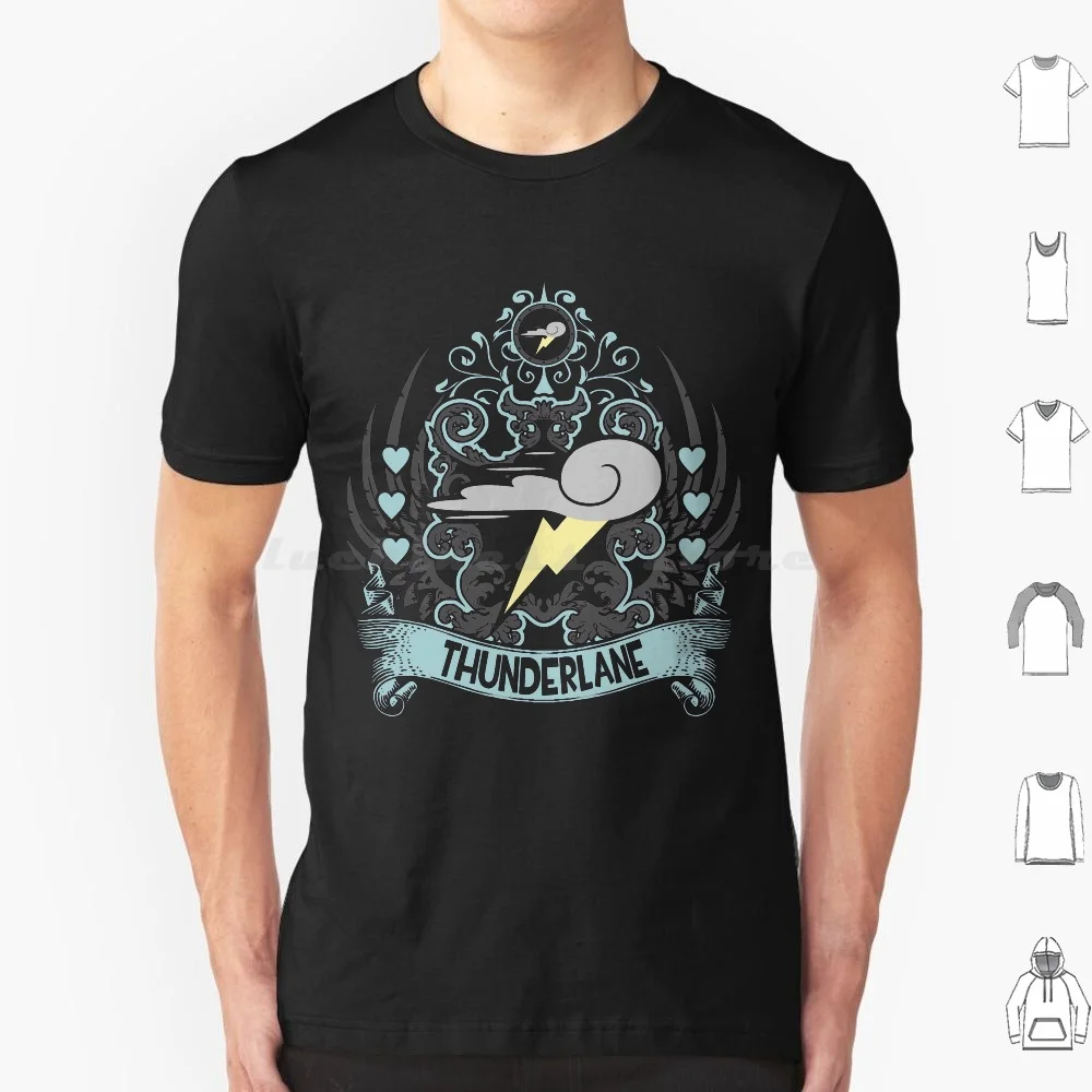 T-shirt en coton 6xl, édition limitée Thunderlane, Cool Tee My Little Brony Bronies Pegasisters Mlp, l'amitié est magique Equestria