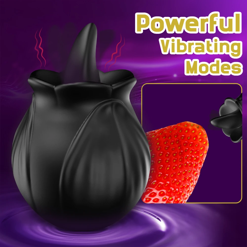 هزاز قوي لعق اللسان للنساء جهاز تحفيز البظر مدلك حلمات الفم الأنثوية البظر تهتز ألعاب جنسية وردية للبالغين #4