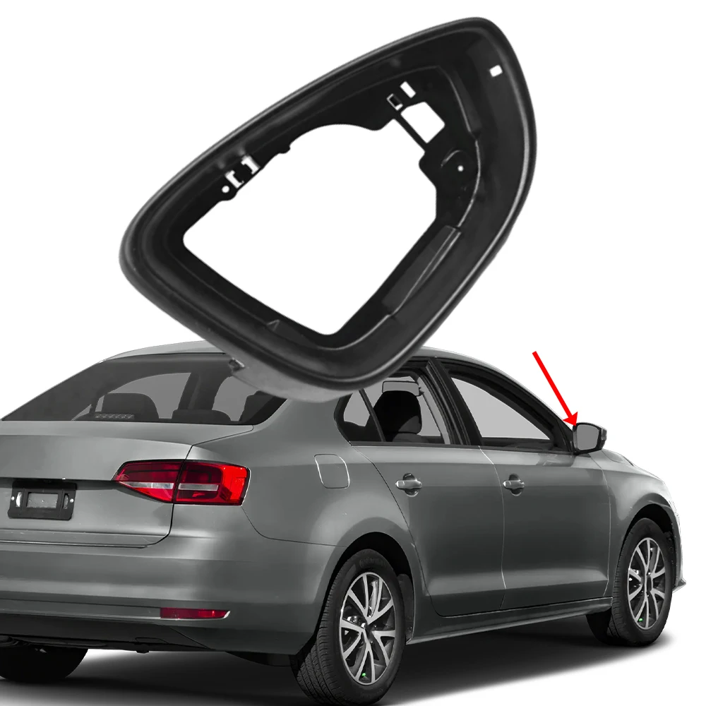 

Side Mirror Housing Frame Rear View Mirror Holder Trim For VW Jetta 6 MK6 Passat B7 CC Beetle Scirocco For EU Version