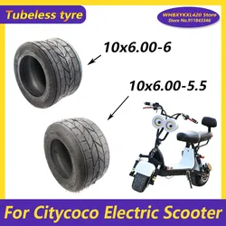 10 Inch Widened Tire 10x6.00-6 10x6.00-5.5 Tubeless  for Little Citycoco Electric Scooter Modification Accessories Parts