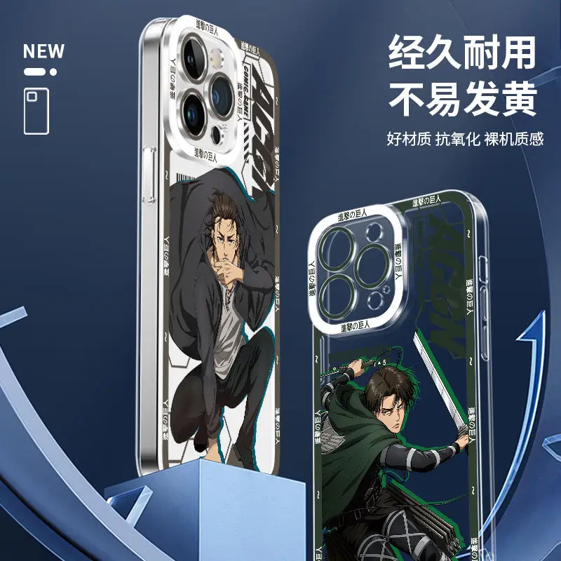 Anime Attack on Titan Phone Case For OPPO Reno 12F 12 7 11 11F 10 2F 4 8 8T 8Z 7Z 7 6Z 6 5 Pro Plus 4G 5G Clear Soft TPU Cover image 6