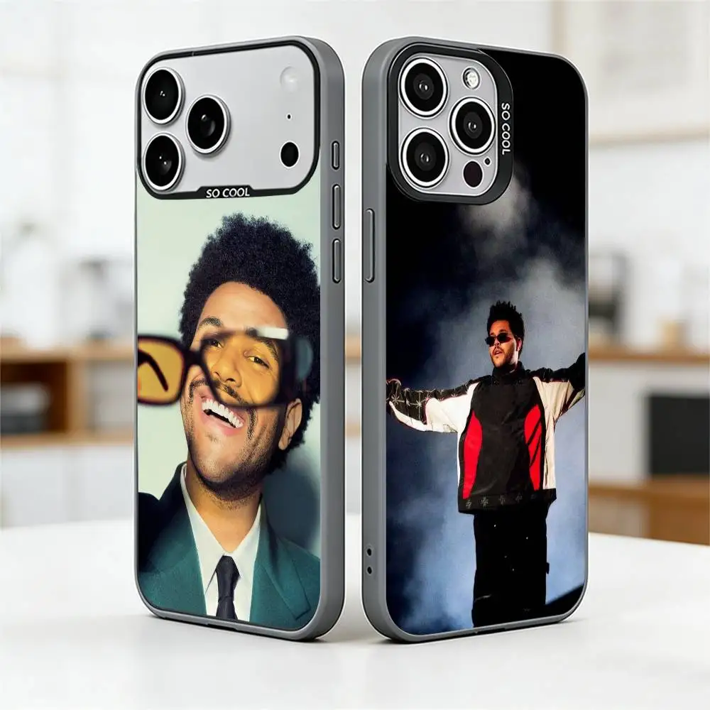 

The W-Weeknd XO Singer Phone Case For iPhone 17,16,15,14,13,12,11 Plus,Pro Max,XS,Colored Silver Plated Inside Cover