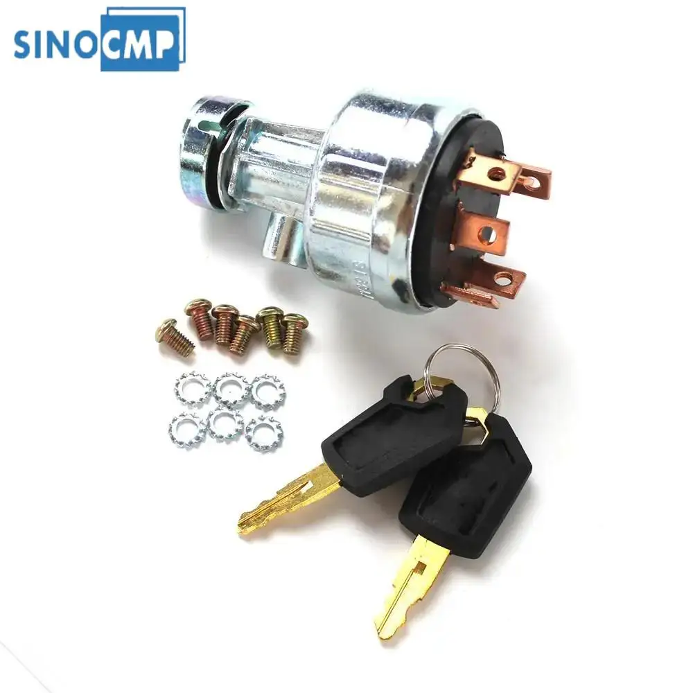 

1PC 6PIN Ignition Switch W/ 2 Keys 7Y-3918 7Y3918 For CAT E320B 320B Excavator Repairing Part Accessories 3 Months Warranty
