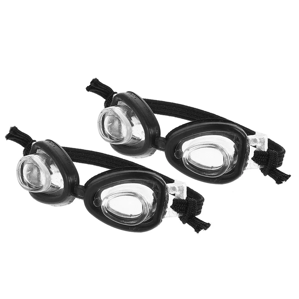 แว่นตาจิ๋ว 2 ชิ้นสำหรับงานฝีมือ - การออกแบบที่สมจริงและละเอียดอ่อนช่วยเพิ่มความสวยงามให้กับการตกแต่งบ้านตุ๊กตา ชุดของเล่น ปาร์ตี้ริมสระน้ำ การจัดฉาก