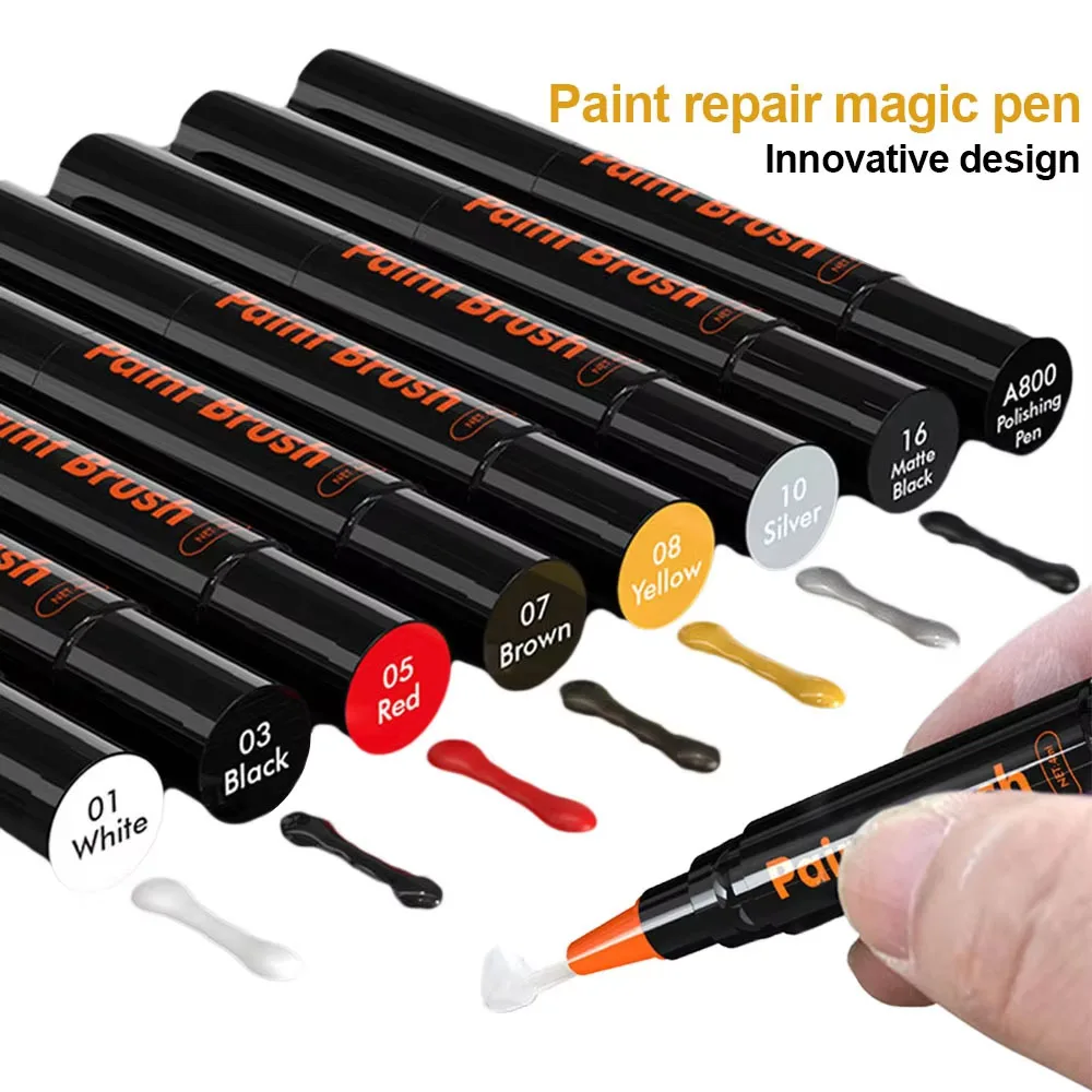 

Car Paint Scratches Repair Pen Brush Waterproof Paint Marker Pen Car Tyre Tread Care Automotive Maintain Black White Red Silver