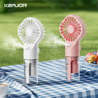 Mini Handheld Fan Portable Humidifier Fan USB Rechargeable Water Mist Hanging Neck Fan Mini Portable Hand Held Spray Small Fan