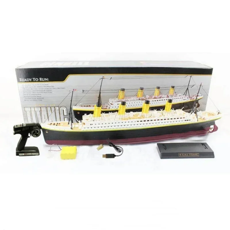 

Remote Control Titanic Ship Cruise Ship Water Toy Model Diy Assembly Electric Toy Rc Cruise Ship Model Ornament Outdoor Toy Gift