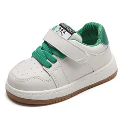 Chaussures en cuir à semelle souple pour enfants, baskets blanches pour tout-petits, bébés filles et garçons, mode printemps, nouveau, 15-25, 2022