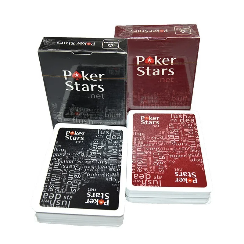 Vermelho/preto pvc baccarat texas hold'em plástico à prova dwaterproof água esfrega jogando cartas cartas largas jogos de tabuleiro 8.8x6.3cm truques mágicos ferramenta