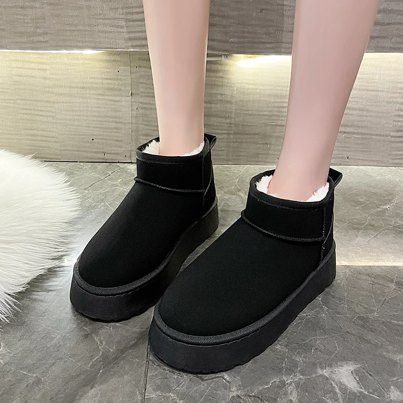 2024 New Classic Thickened Fluff Women\'s Snow Boots Wygodne ciepłe botki damskie Zimowe buty damskie Chunky Botas Mujer