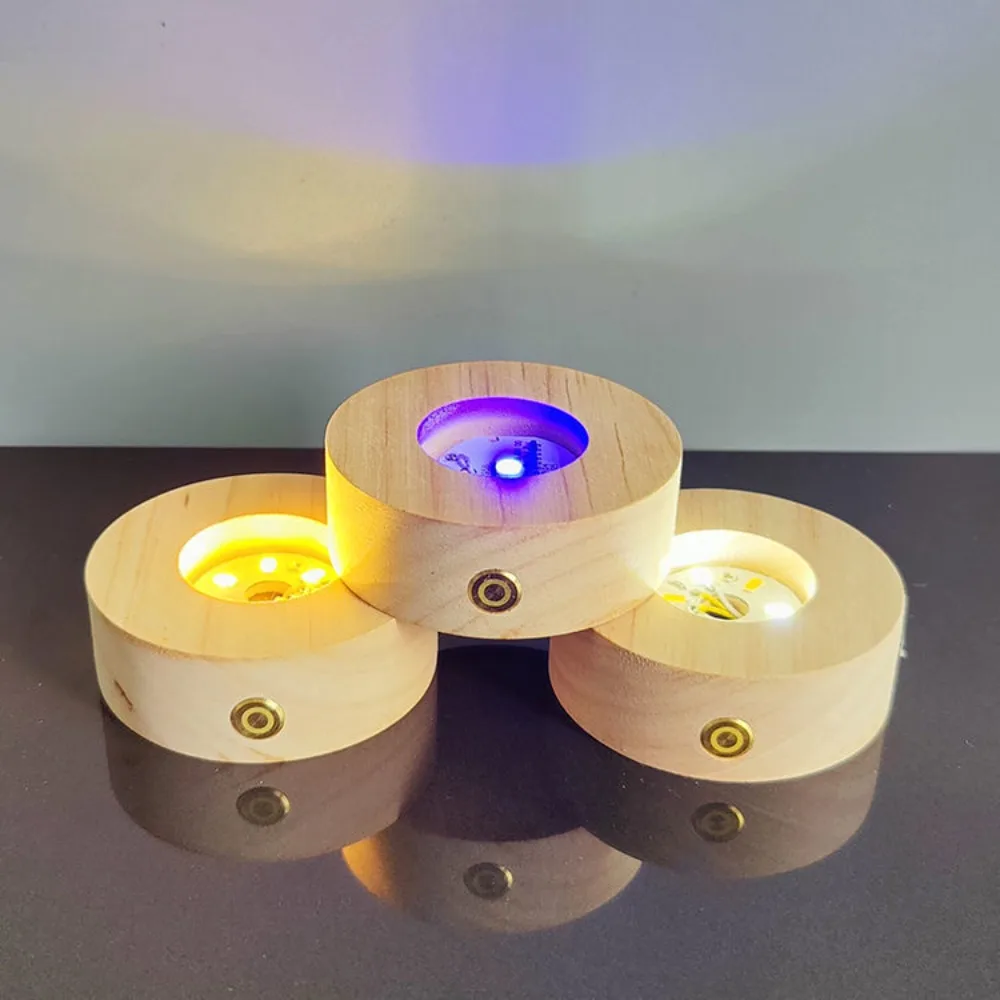New Light cube base LED Cube Stand 3x3x3 Magic Cube Round square Basic Cube Holder Colorful Holder with 3x3 Cube Puzzles