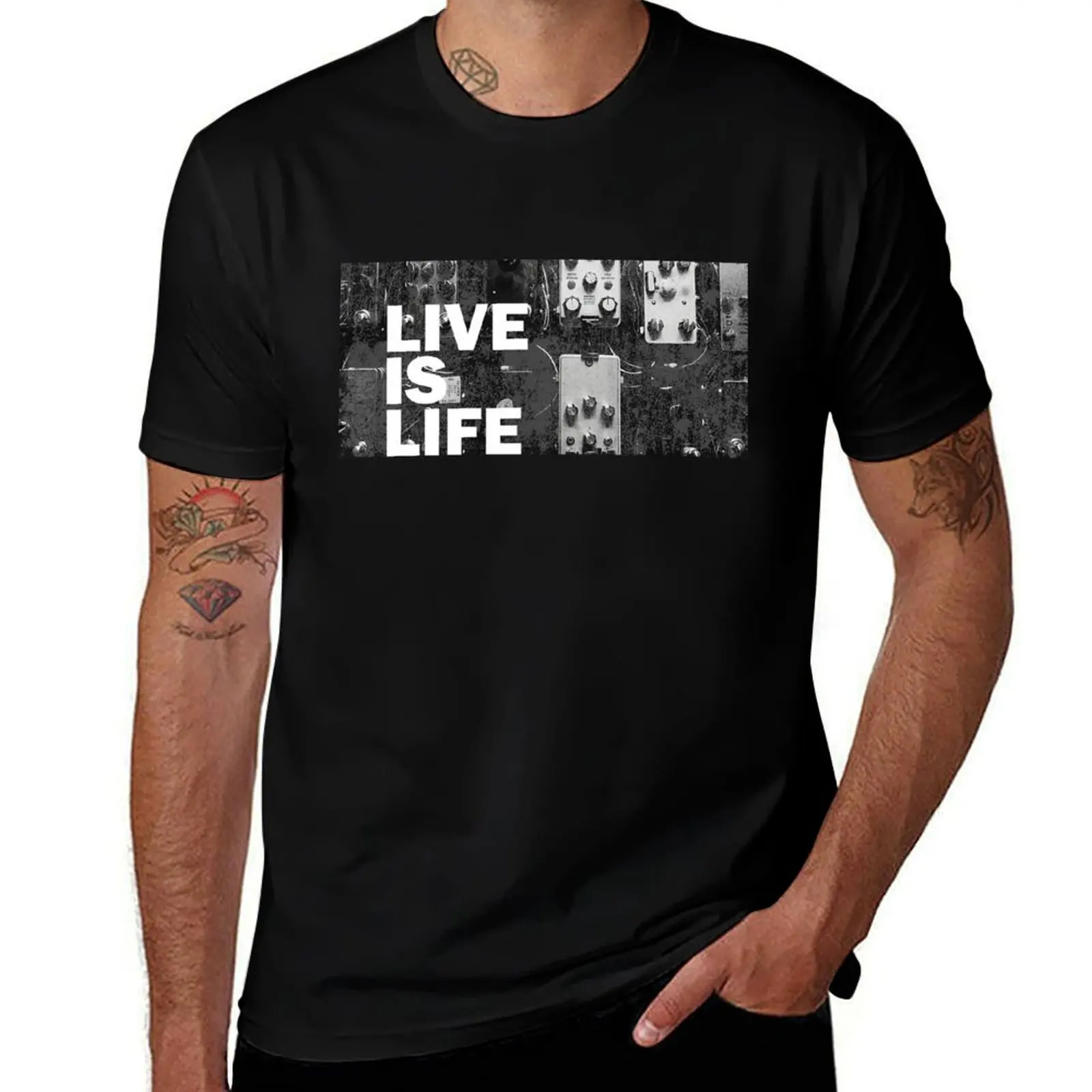 

LIVE is LIFE T-Shirt men t shirt cotton 100% man t shirts graphic man t shirt summer T-shirt