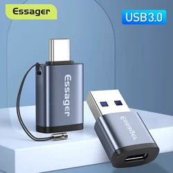 Essager USB 3,0 tipo C OTG adaptador Micro USB microusb a tipo C convertidor de USB-C conector USBC para Macbook Xiaomi mi Samsung S20