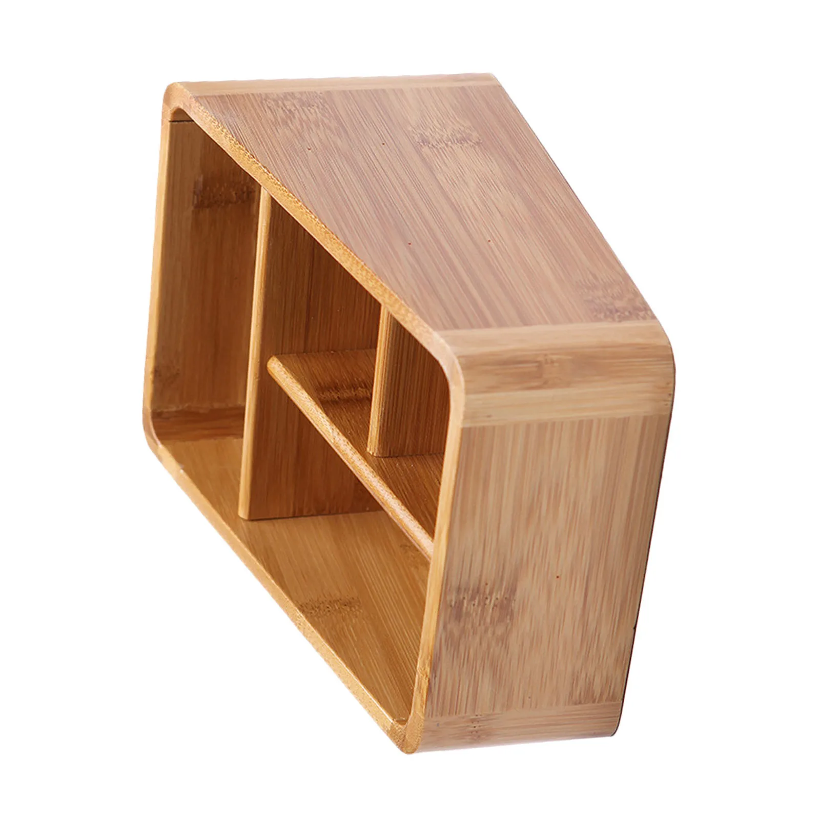 

1Pcs Bamboo Desktop Organizer Storage Box Makeup Storage Case Remote Control Sundries Holder Holder
