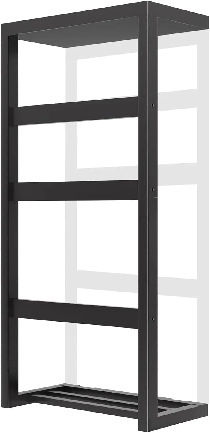 

Bamboo Wall Blanket Ladder, 4-Tier Towel Rack with Anti-Slip Design for Bathroom, Living Room, Bedroom