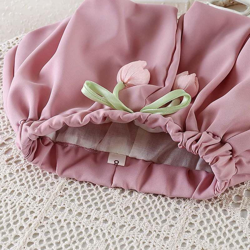 ルース花のつぼみショーツ夏 2025 新しいつぼみブルマ女の子パンツカジュアル無地ビーチ子供服 1-4 歳の女の赤ちゃん