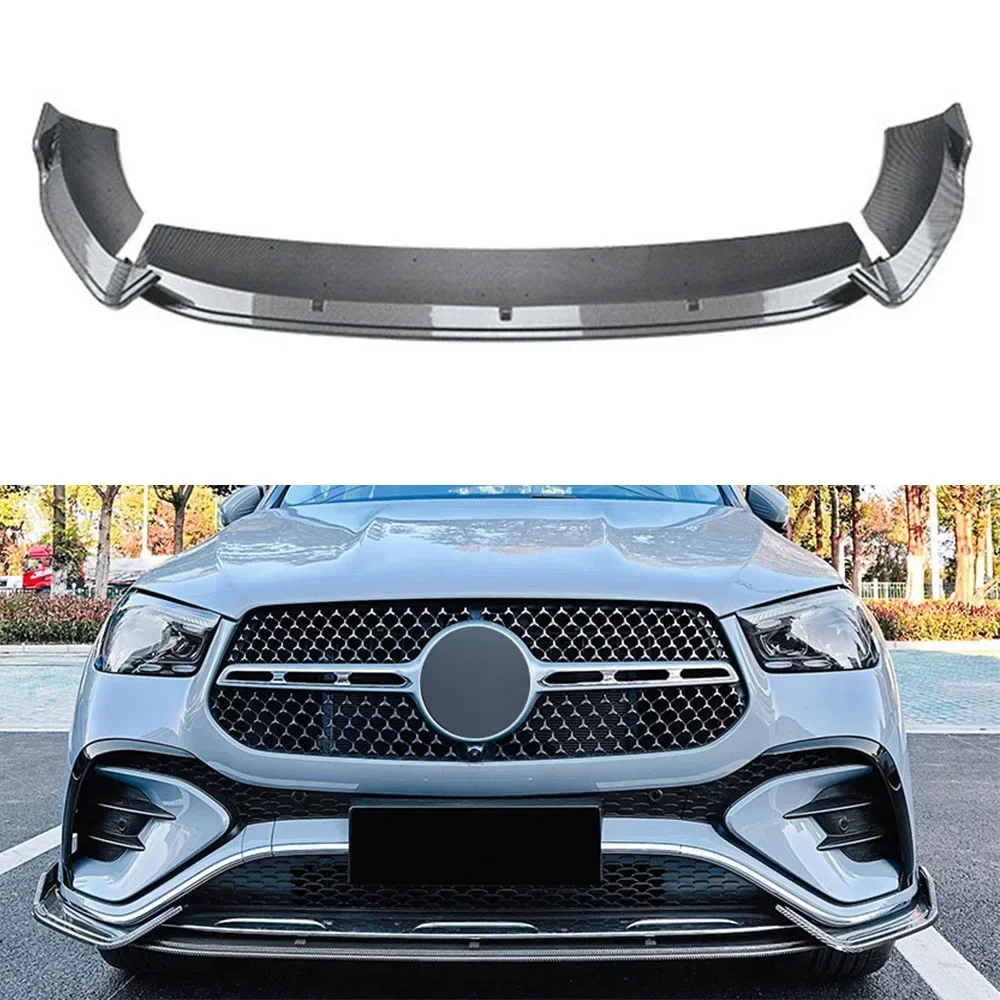 

Front Bumper Lip Spoiler For Mercedes-Benz GLE-Class GLE Coupe W167 C167 AMG 2024+ Front Bumper Protector Lower Blade Splitter