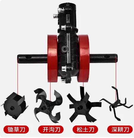 

26mm 28mm Mower Wheel Mower Accessories Straight Blade Slash Loosening Universal Weeder Deep Tillage Wheel