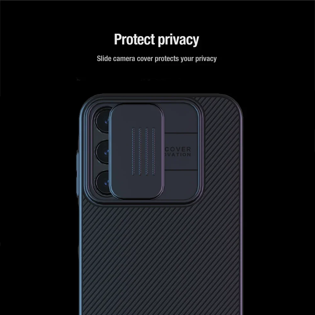 Nillkin-camera protection case for Samsung Galaxy A15 5G, anti-skid back cover with slide protection, Anti-Fingerprint, Non-Slip