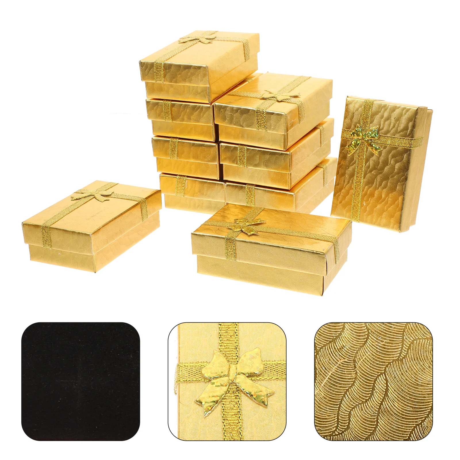 24 Pcs Jewelry Box Small Earrings Container Unique Organizer Portable Case Travel Paper