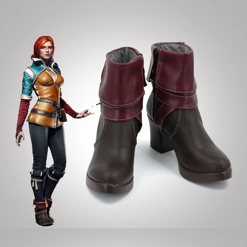 Wild Hunt Triss Merigold Cosplay Costume Game Cosplay Shoes Halloween