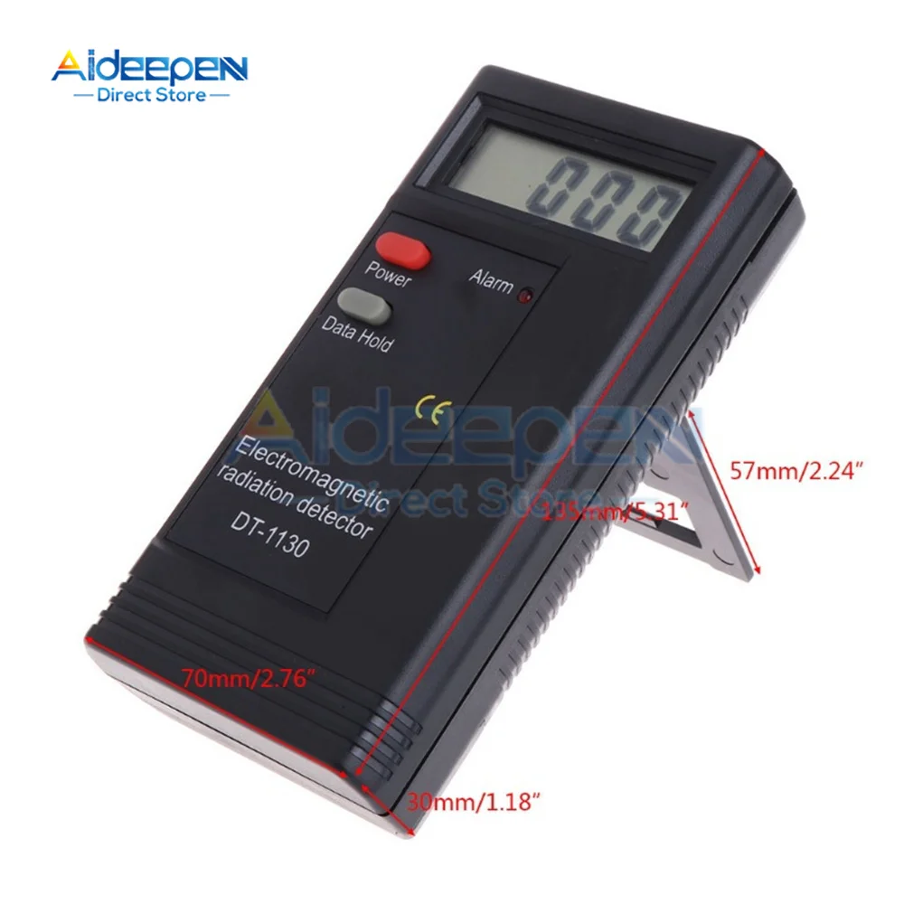 DT-1130 Electromagnetic Field Radiation Detector Tester Handheld Portable Counter Emission Dosimeter Computer 50HZ-1999MHZ